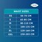 Size guide for TENA ProSkin Pants