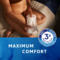 Maximum comfort with Triple Protection for dryness, security and odour control