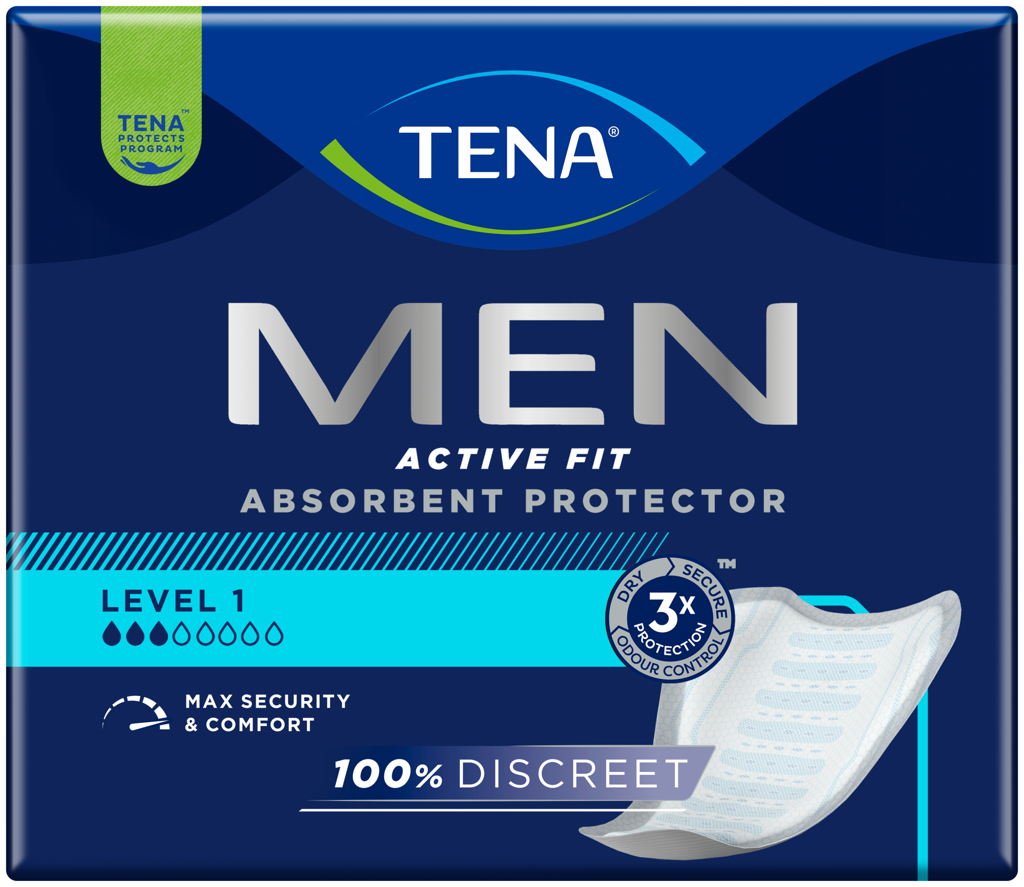 TENA Men Active Fit Absorbent Protector Level 1 | Incontinence pad
