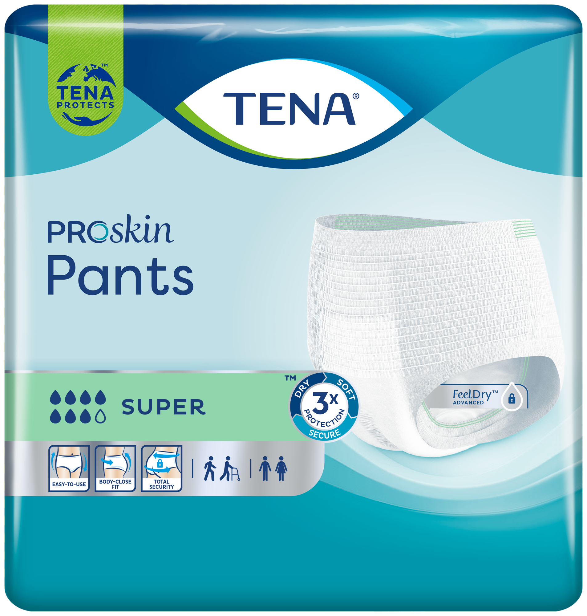TENA Pants Super Emici Külot | Olağanüstü emiciliğe sahip emici külotlar