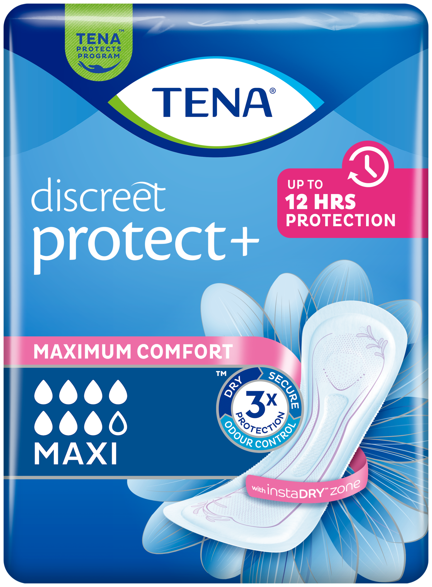 TENA Discreet Protect+ Maxi | Inkontinensbind TENA Discreet Protect+ Maxi | Inkontinensbind