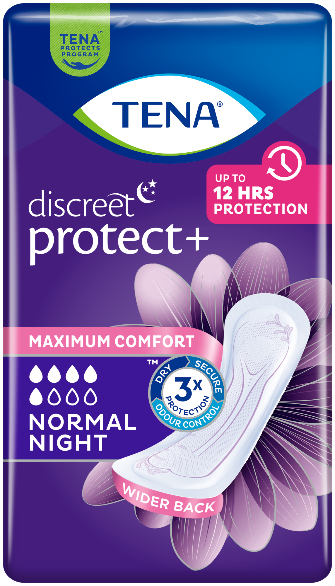 TENA Discreet Protect+ Normal Night | Inkontinensbind TENA Discreet Protect+ Normal Night | Inkontinensbind