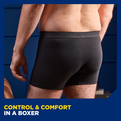 Control and comfort in a boxer with TENA Men Pants 